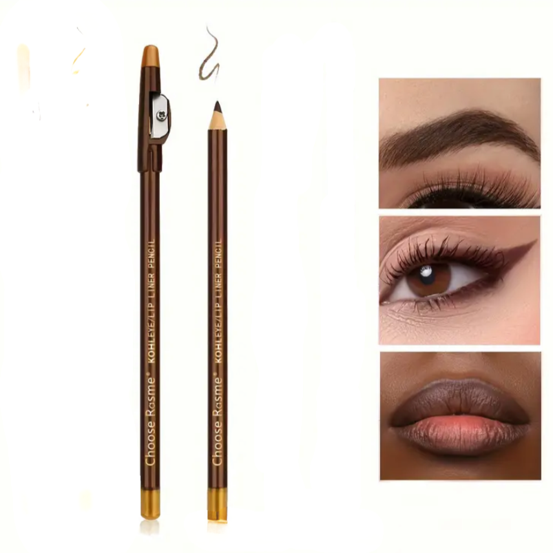 Lip- and Eyeliner gecombineerd, met eigen puntenslijper
