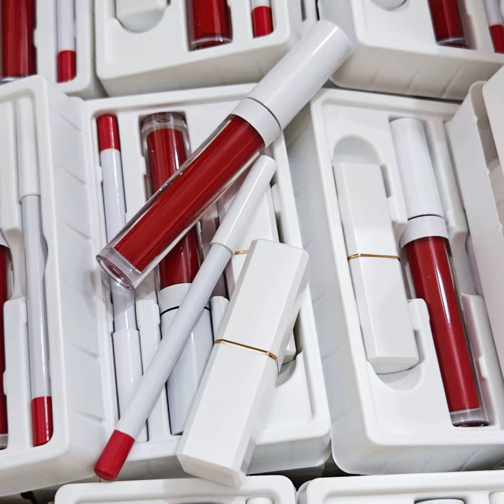 BeMore Vegan Lip Set: Potlood, lipstick en lipgloss
